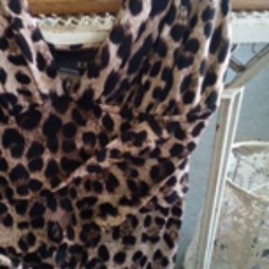 Forever 21 Print Dress S Stretch